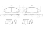 Brembo P34005N Disc Brake Pad Set - Front - view 3