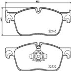 Brembo P36035 Disc Brake Pad Set - Front - view 2