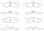 Brembo P37004N Disc Brake Pad Set - Front - view 4