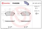 Brembo P44028N Disc Brake Pad Set - Front - view 3