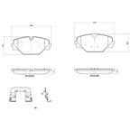 Brembo P44032 Disc Brake Pad Set - Rear - view 3