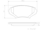 Brembo P49034N Disc Brake Pad Set - Front - view 4
