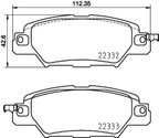Brembo P49053N Disc Brake Pad Set - Rear - view 4