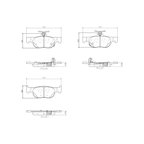 Brembo P49064N Disc Brake Pad Set - Rear - view 2