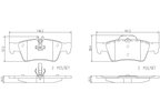 Brembo P50052N Disc Brake Pad Set - Rear - view 3