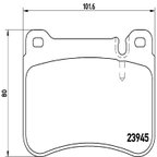 Brembo P50073 Disc Brake Pad Set - Front - view 3