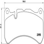 Brembo P50092 Disc Brake Pad Set - Front - view 2