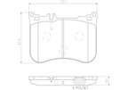 Brembo P50095N Disc Brake Pad Set - Front - view 5