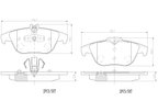 Brembo P50104N Disc Brake Pad Set - Rear - view 2