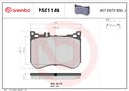 Brembo P50114N Disc Brake Pad Set - Front or Rear - view 3