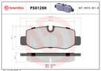 Brembo P50126N Disc Brake Pad Set - Rear - view 3