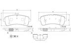 Brembo P50132N Disc Brake Pad Set - Rear - view 3