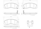 Brembo P54017N Disc Brake Pad Set - Front - view 3