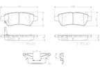 Brembo P56060N Disc Brake Pad Set - Rear - view 5