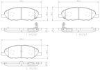 Brembo P56088N Disc Brake Pad Set - Front - view 4