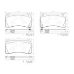 Brembo P56128N Disc Brake Pad Set - Rear - view 2