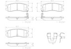 Brembo P59027N Disc Brake Pad Set - Rear - view 5