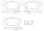 Brembo P59077N Disc Brake Pad Set - Front - view 4