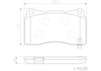 Brembo P59079N Disc Brake Pad Set - Front - view 4