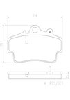 Brembo P65007N Disc Brake Pad Set - Front - view 4