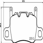 Brembo P65037 Disc Brake Pad Set - Rear - view 2