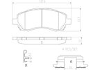 Brembo P78009N Disc Brake Pad Set - Front - view 3