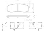 Brembo P83024N Disc Brake Pad Set - Rear - view 3