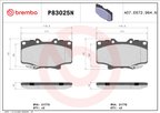 Brembo P83025N Disc Brake Pad Set - Front - view 2