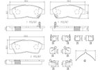 Brembo P83034N Disc Brake Pad Set - Front - view 3