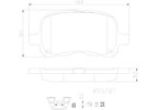 Brembo P83044N Disc Brake Pad Set - Front - view 3