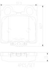 Brembo P83045N Disc Brake Pad Set - Rear - view 3