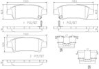 Brembo P83056N Disc Brake Pad Set - Rear - view 3