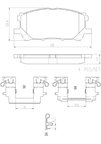 Brembo P83067N Disc Brake Pad Set - Front - view 3