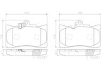 Brembo P83072N Disc Brake Pad Set - Front - view 3