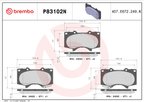 Brembo P83102N Disc Brake Pad Set - Front - view 3