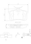 Brembo P85020N Disc Brake Pad Set - Rear - view 3
