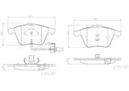 Brembo P85056N Disc Brake Pad Set - Front - view 4