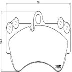 Brembo P85069 Disc Brake Pad Set - Front - view 3