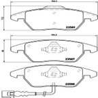 Brembo P85075 Disc Brake Pad Set - Front - view 3