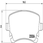 Brembo P85076 Disc Brake Pad Set - Rear - view 3