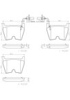 Brembo P85078N Disc Brake Pad Set - Front - view 4