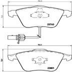 Brembo P85084 Disc Brake Pad Set - Front - view 3