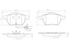 Brembo P85085N Disc Brake Pad Set - Front - view 3