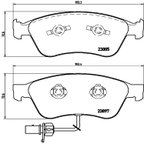 Brembo P85087 Disc Brake Pad Set - Front - view 3