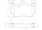 Brembo P85088N Disc Brake Pad Set - Rear - view 4