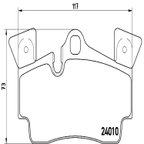 Brembo P85088 Disc Brake Pad Set - Rear - view 3