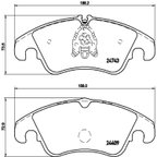 Brembo P85098 Disc Brake Pad Set - Front - view 3
