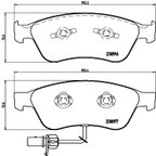 Brembo P85102 Disc Brake Pad Set - Front - view 3