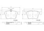 Brembo P85124N Disc Brake Pad Set - Rear - view 1