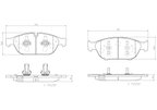 Brembo P85127N Disc Brake Pad Set - Front - view 4